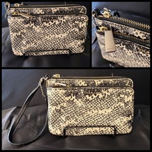 Coach Snakeskin Wristlet